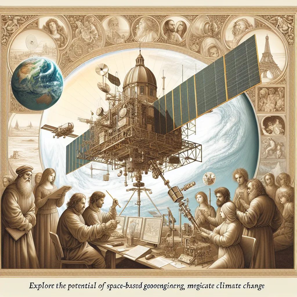 Exploring the Potential of Space-Based Geoengineering to Mitigate Climate Change